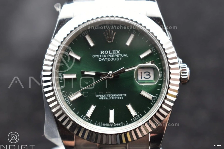 126334 SA3235 1:1 41 DIWF Steel Green Dial on Best Bracelet Oyster Sundust 904L DateJust Edition 0123